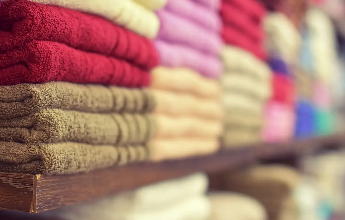 Terry towels in assorted colours